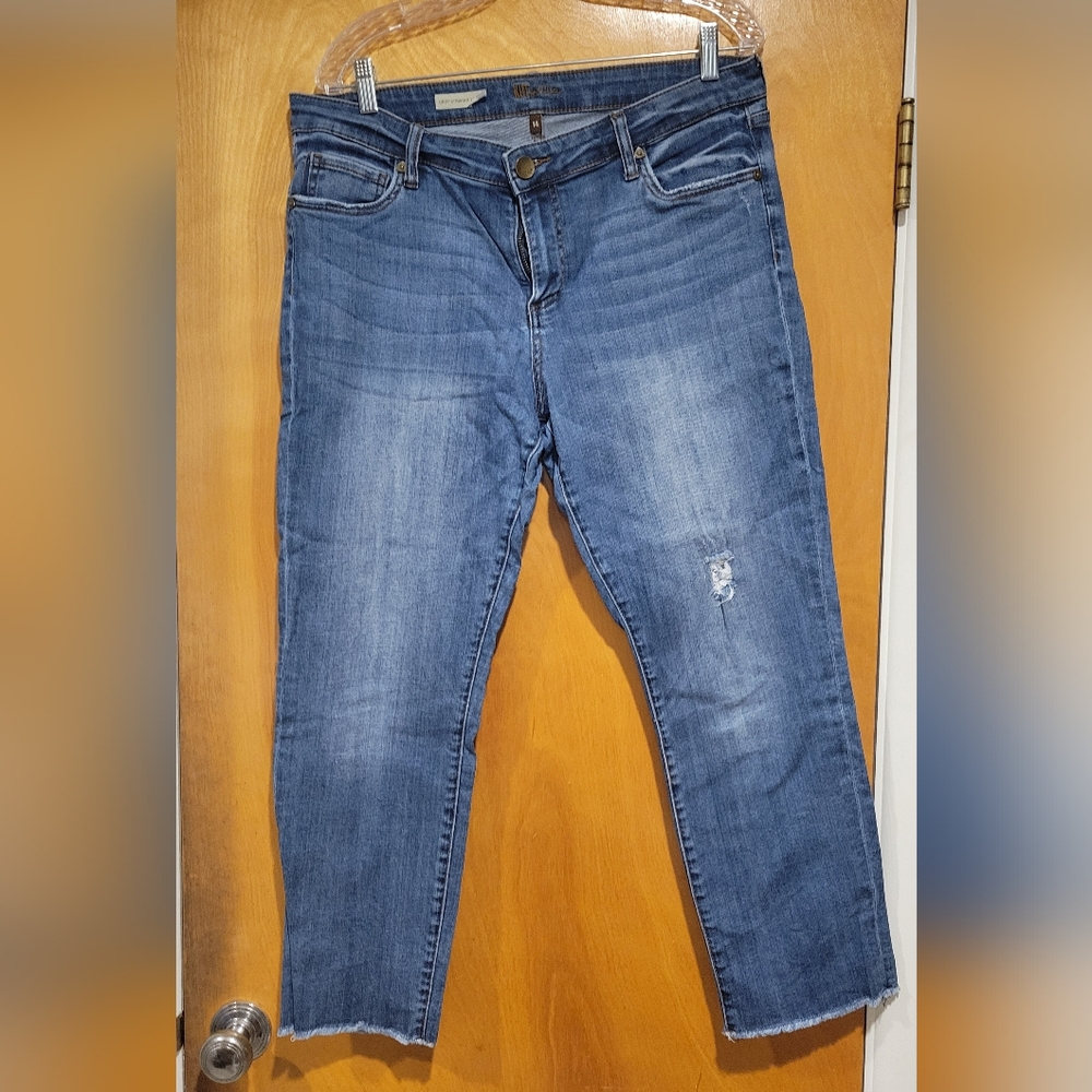 KUT FROM THE KLOTH JEANS STRAIGHT CROP